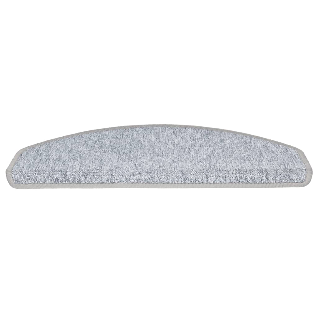 Carpet Stair Treads 15 pcs Light Grey 65x24x4 cm