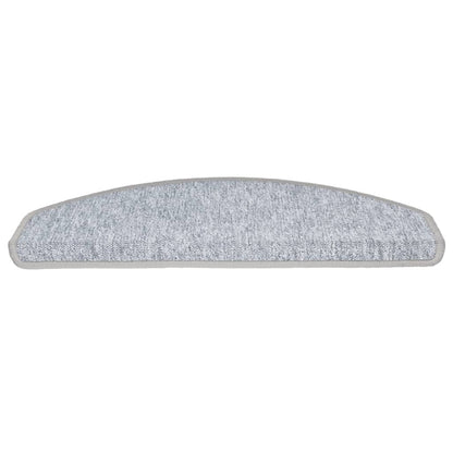 Carpet Stair Treads 15 pcs Light Grey 65x24x4 cm