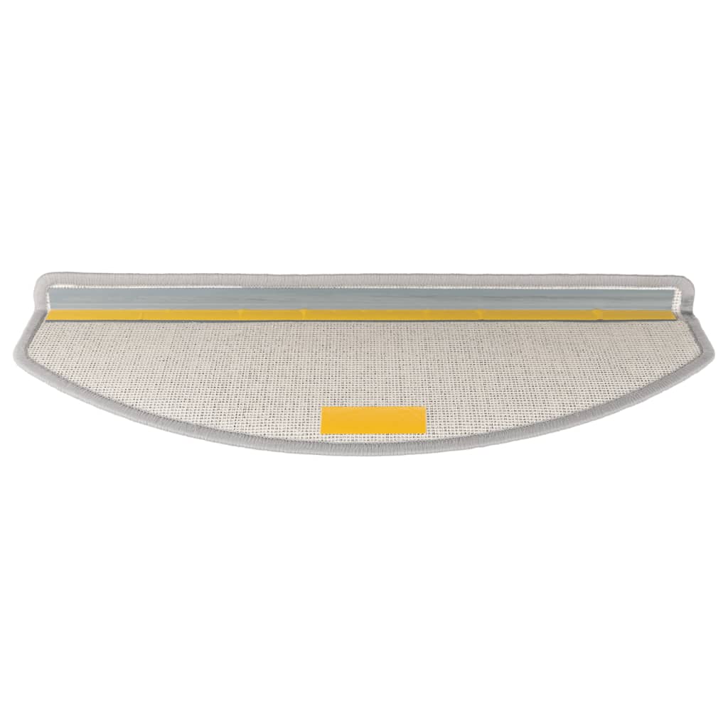 Carpet Stair Treads 15 pcs Light Grey 65x24x4 cm