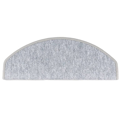 Carpet Stair Treads 15 pcs Light Grey 65x24x4 cm