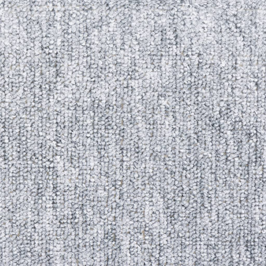 Carpet Stair Treads 15 pcs Light Grey 65x24x4 cm