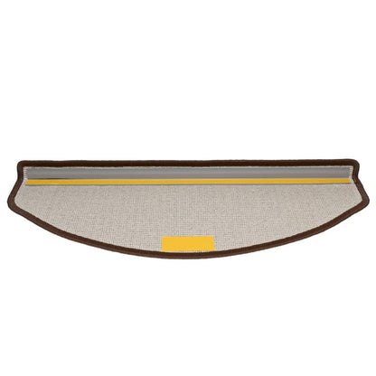Stair Mats 15 pcs 65x24x4 cm Coffee Brown Half Round Large
