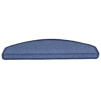 Carpet Stair Treads 15 pcs Blue 65x24x4 cm