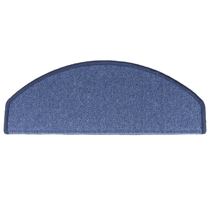 Carpet Stair Treads 15 pcs Blue 65x24x4 cm