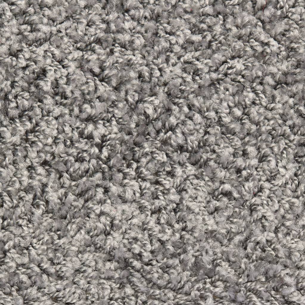 Stair Mats 15 pcs 56x17x3 cm Grey Half Round