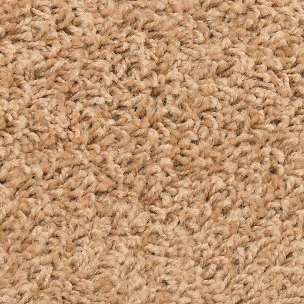 Stair Mats 15 pcs 56x17x3 cm Beige Half Round