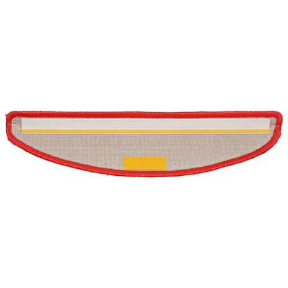 Stair Mats 15 pcs 56x17x3 cm Red Half Round