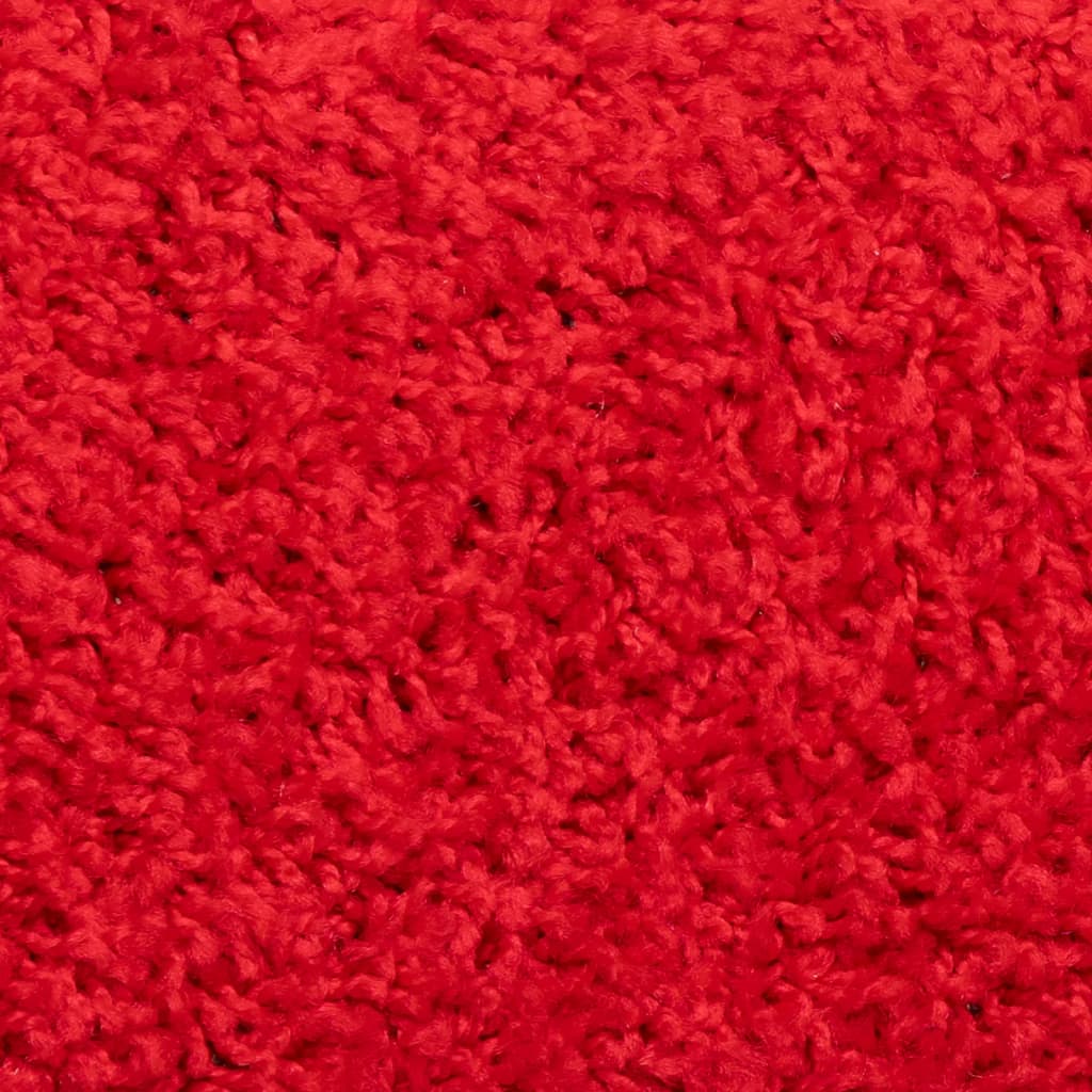 Stair Mats 15 pcs 56x17x3 cm Red Half Round