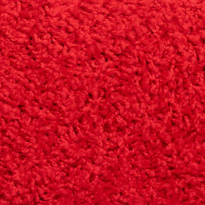 Stair Mats 15 pcs 56x17x3 cm Red Half Round