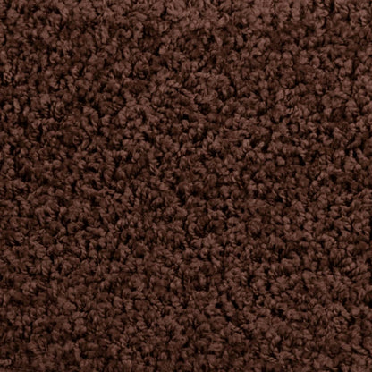 Stair Mats 15 pcs 65x21x4 cm Brown Half Round Large