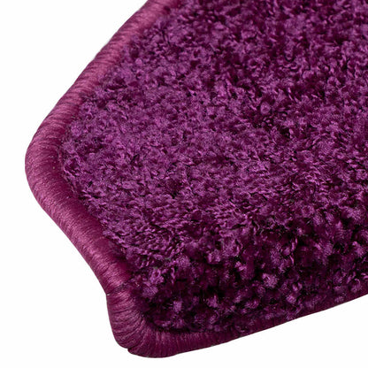 Stair Mats 15 pcs 65x21x4 cm Violet Half Round Large