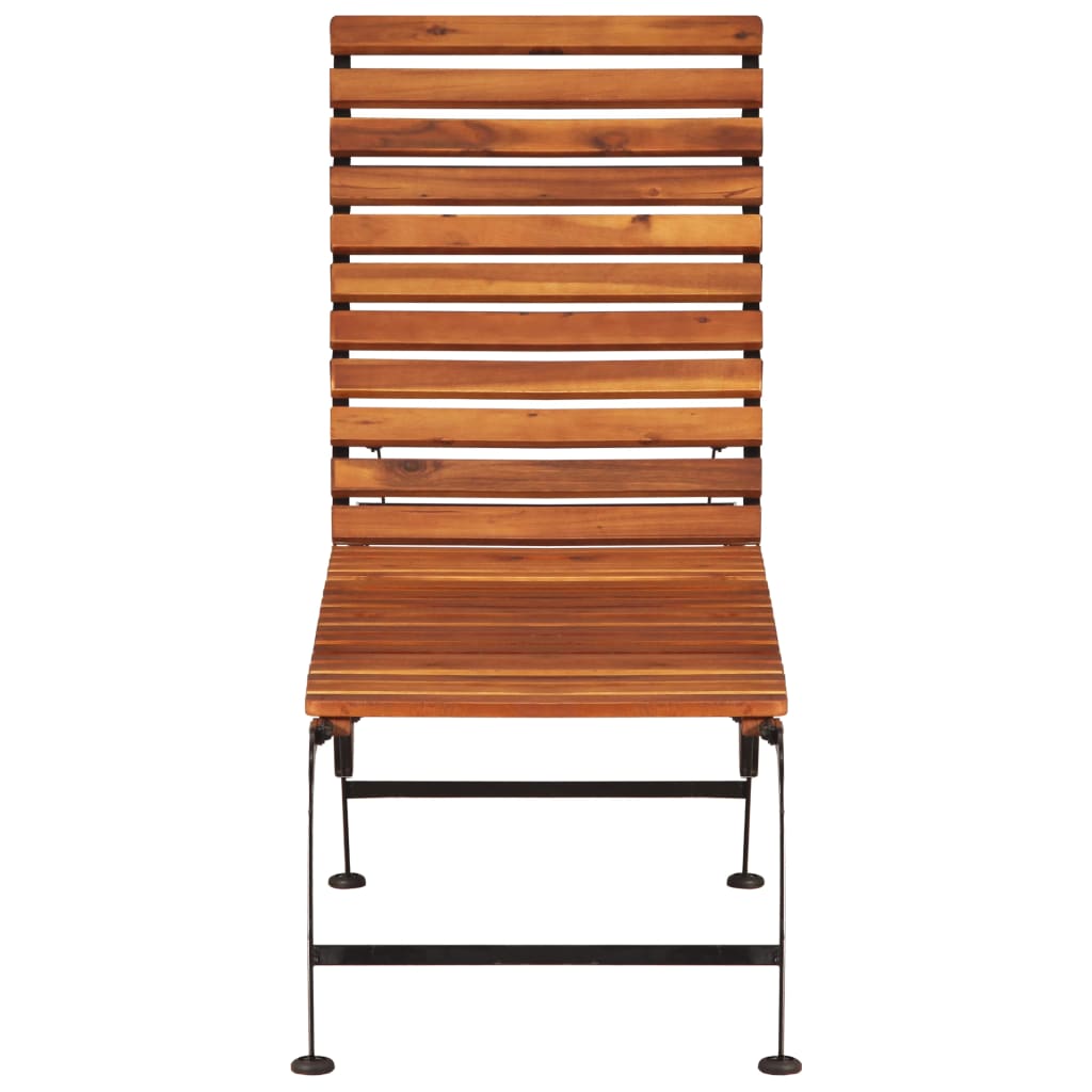 Sun Lounger | Brown | Solid Acacia wood, Steel | Standard