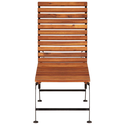Sun Lounger | Brown | Solid Acacia wood, Steel | Standard