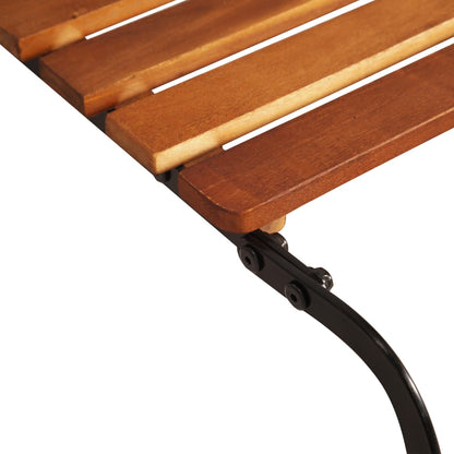 Sun Lounger | Brown | Solid Acacia wood, Steel | Standard