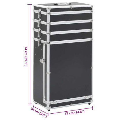 Make-up Trolley Aluminium Black