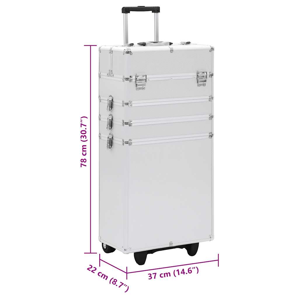 Make-up Trolley Aluminium Silver