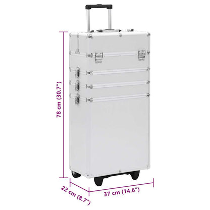 Make-up Trolley Aluminium Silver