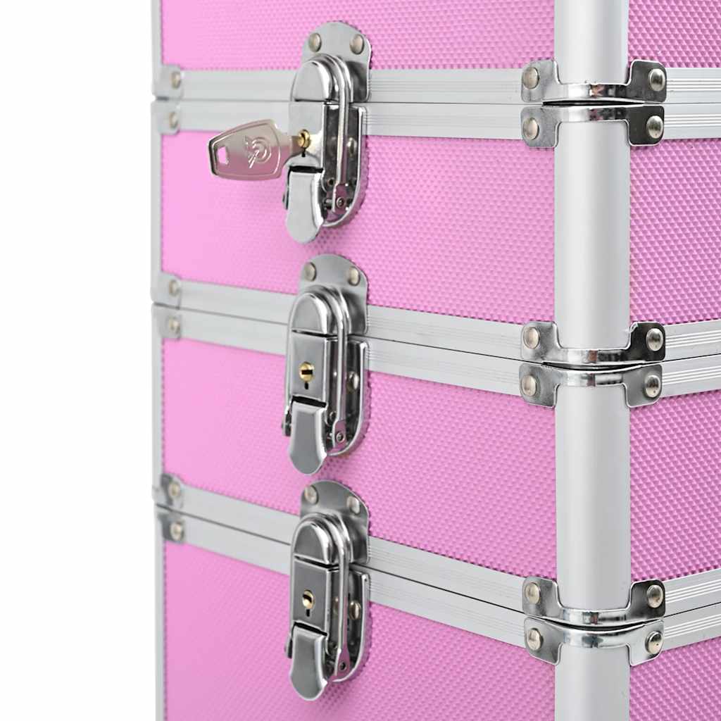 Make-up Trolley Aluminium Pink