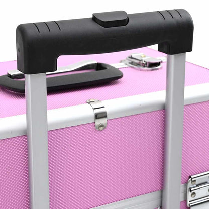 Make-up Trolley Aluminium Pink