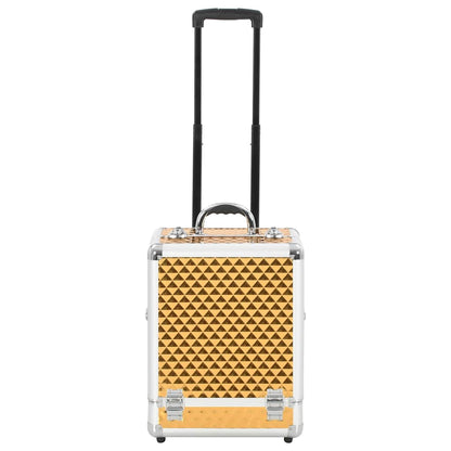 Make-up Trolley 35x29x45 cm Gold Aluminium