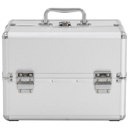 Make-up Case 22x30x21 cm Silver Aluminium
