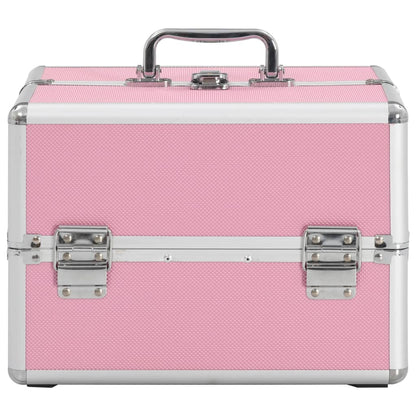 Make-up Case 22x30x21 cm Pink Aluminium