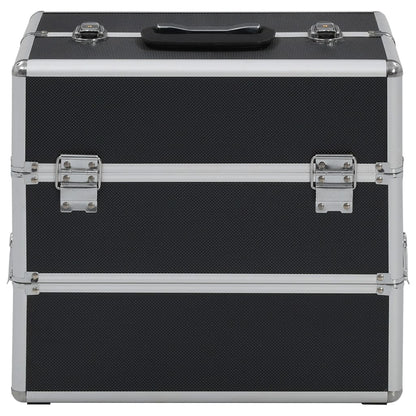 Make-up Case 37x24x35 cm Black Aluminium