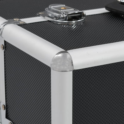 Make-up Case 37x24x35 cm Black Aluminium