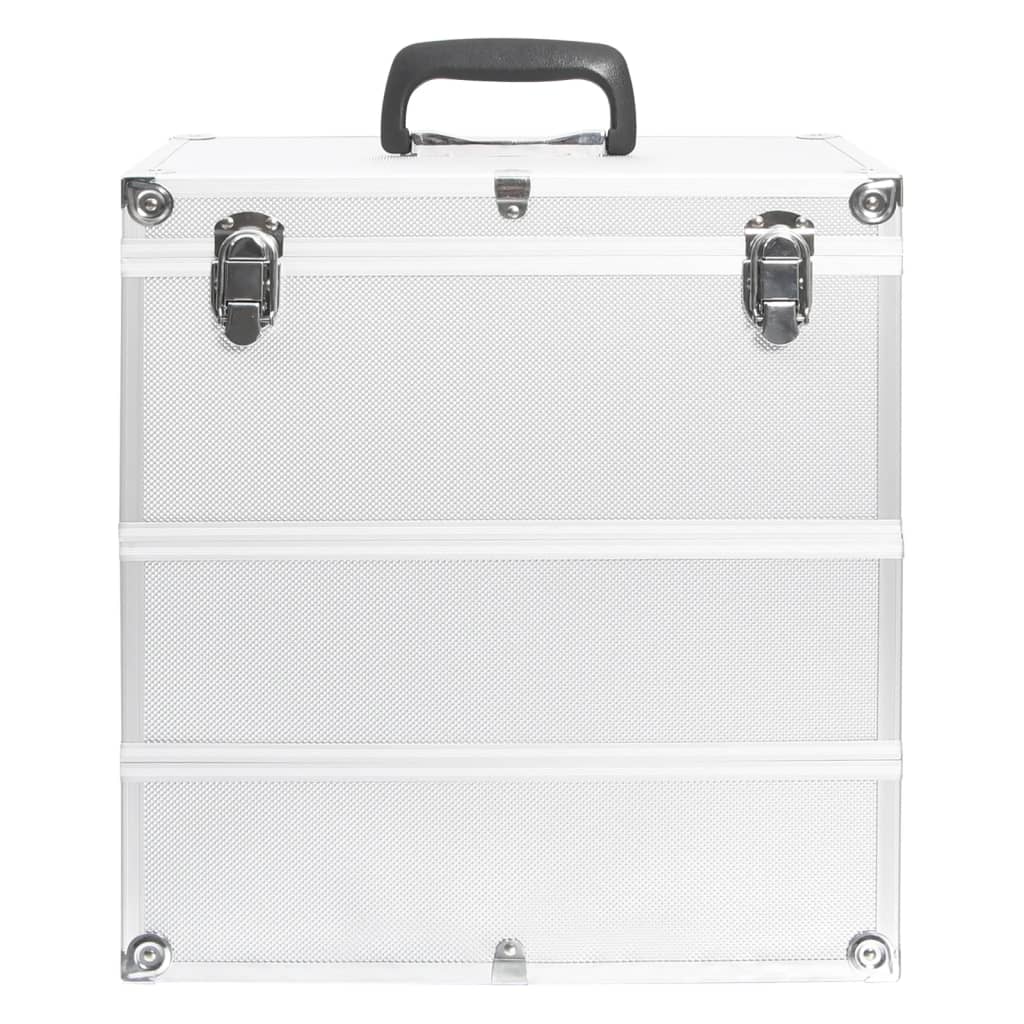 Make-up Case 37x24x40 cm Silver Aluminium