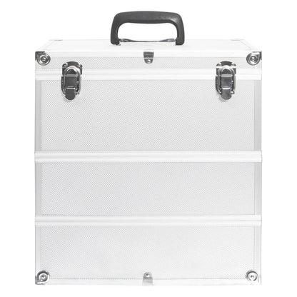 Make-up Case 37x24x40 cm Silver Aluminium