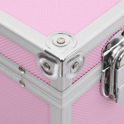 Make-up Case 37x24x40 cm Pink Aluminium