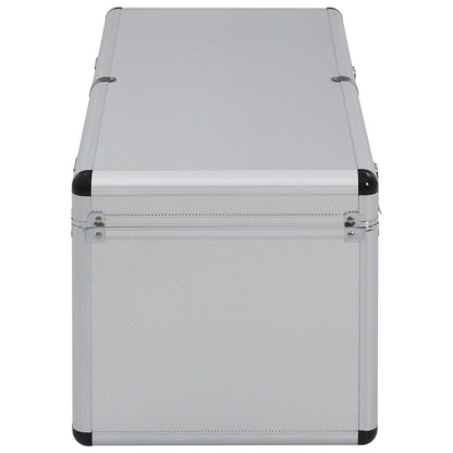 Storage Cases 2 pcs Silver Aluminium