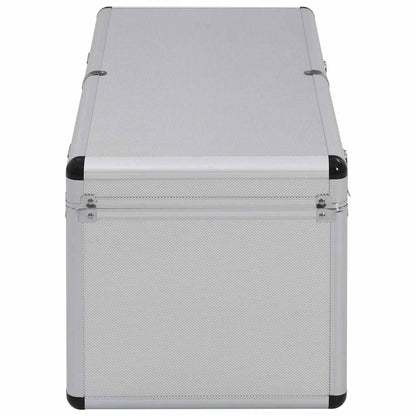 Storage Cases 2 pcs Silver Aluminium