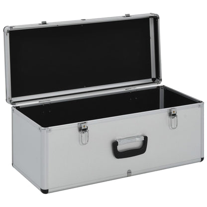 Storage Cases 2 pcs Silver Aluminium