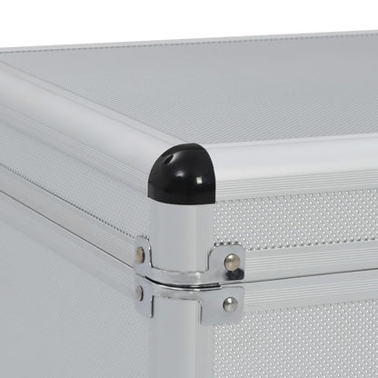 Storage Cases 2 pcs Silver Aluminium