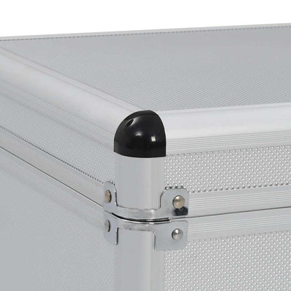 Storage Cases 2 pcs Silver Aluminium