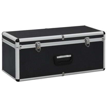 91853 vidaXL Storage Cases 3 pcs Black Aluminium