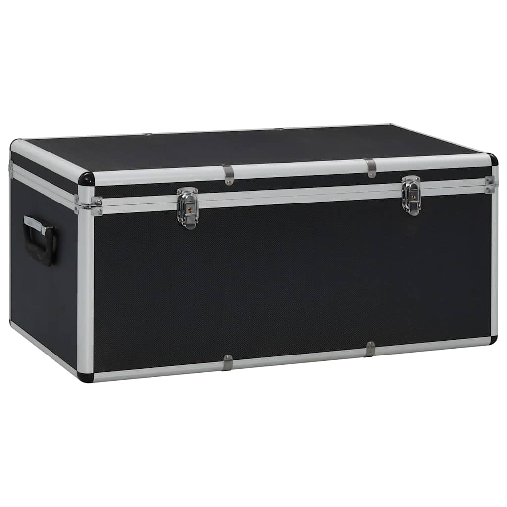 91853 vidaXL Storage Cases 3 pcs Black Aluminium