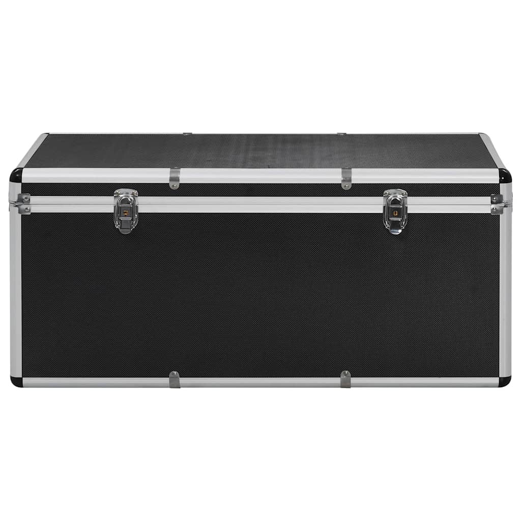 91853 vidaXL Storage Cases 3 pcs Black Aluminium