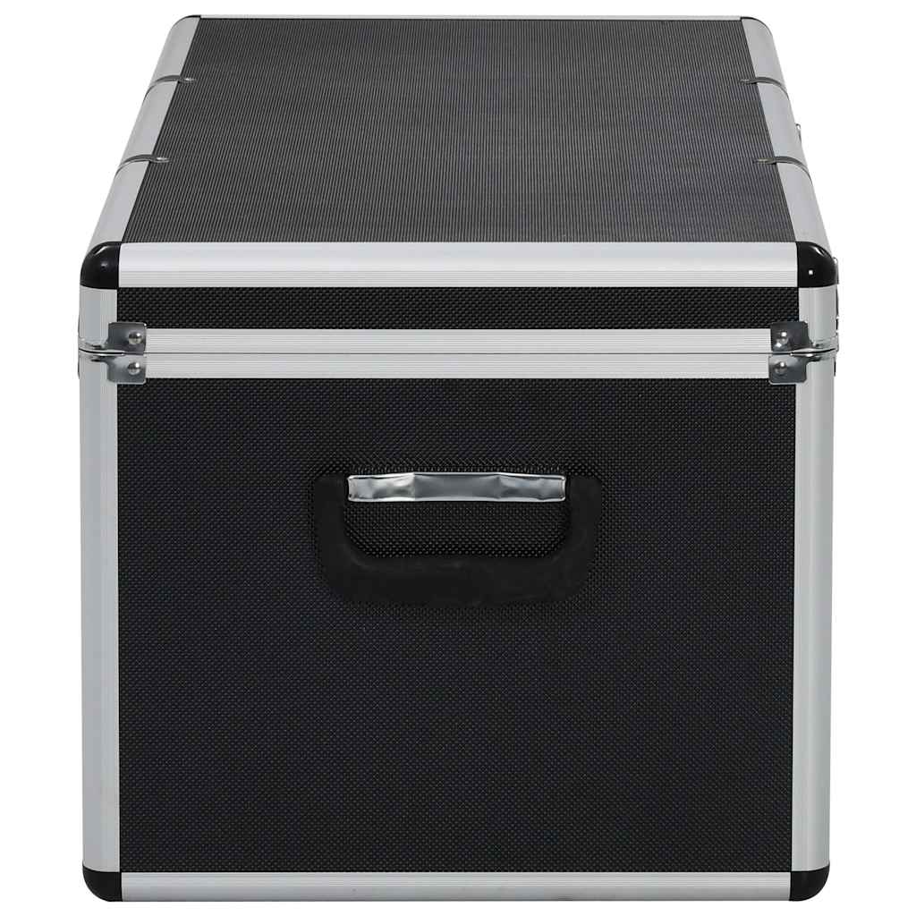 91853 vidaXL Storage Cases 3 pcs Black Aluminium