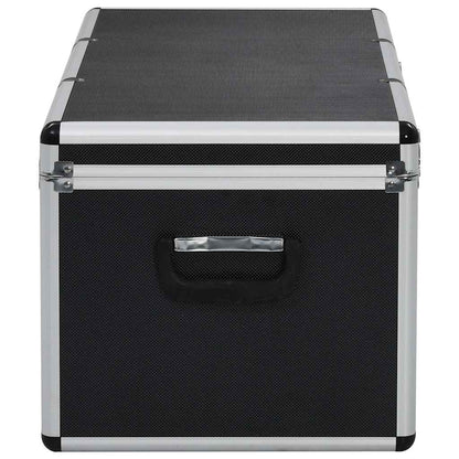 91853 vidaXL Storage Cases 3 pcs Black Aluminium