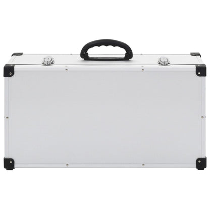 CD Case for 80 CDs Aluminium ABS Silver