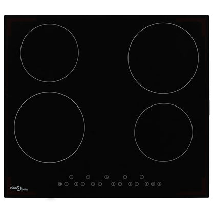 Ceramic Hob with 4 Burners Touch Control 6000 W
