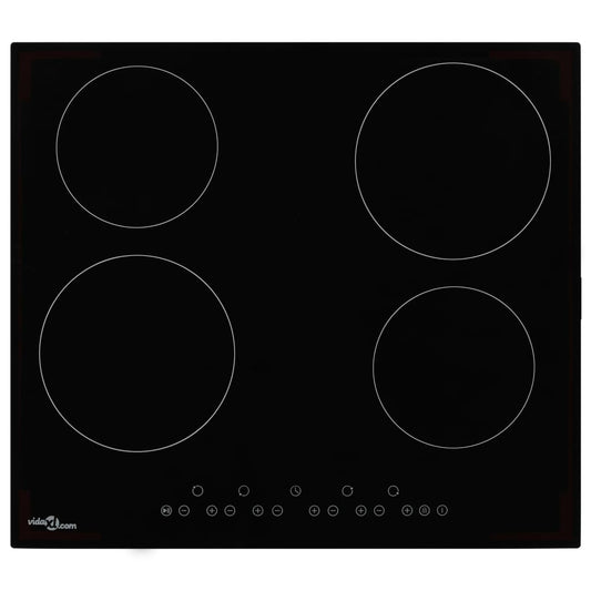 Ceramic Hob with 4 Burners Touch Control 6000 W
