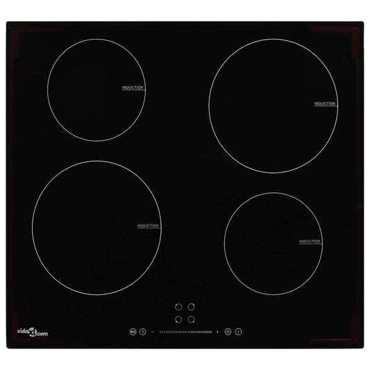 Induction Hob with 4 Burners Touch Control Glass 7000 W