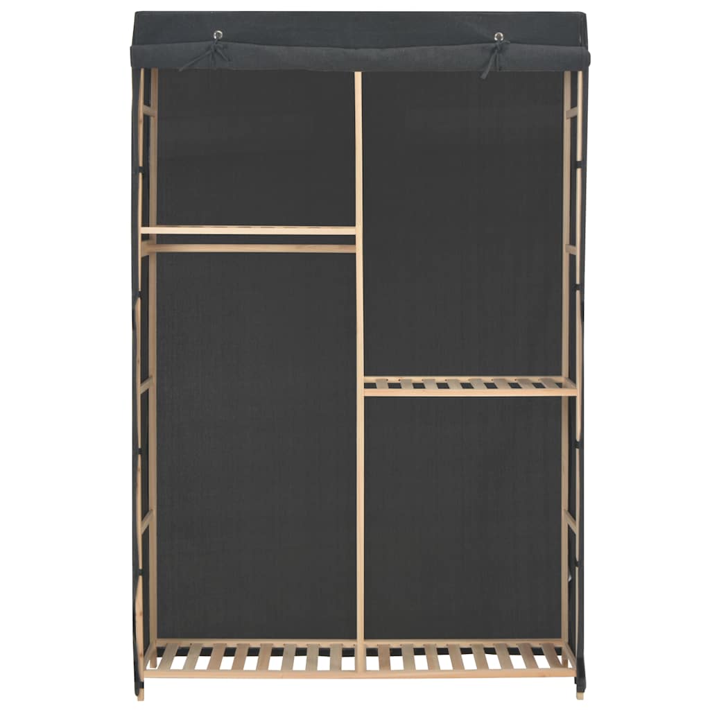 248188 vidaXL 3-Tier Wardrobe Grey 110x40x170 cm Fabric