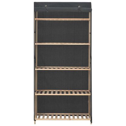 248191 vidaXL Wardrobe Grey 79x40x170 cm Fabric