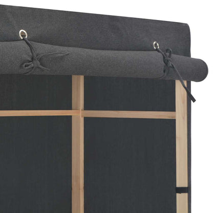 248191 vidaXL Wardrobe Grey 79x40x170 cm Fabric