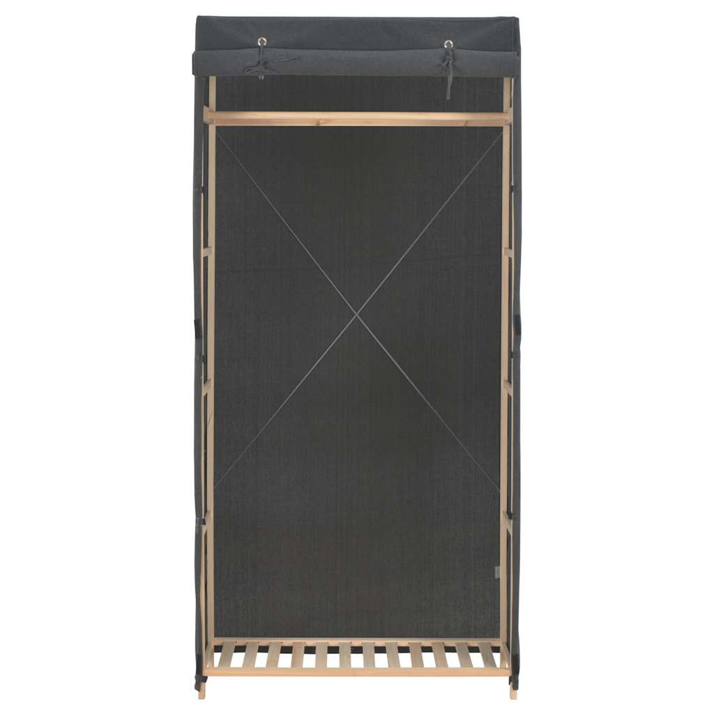 248193 vidaXL Wardrobe Grey 79x40x170 cm Fabric