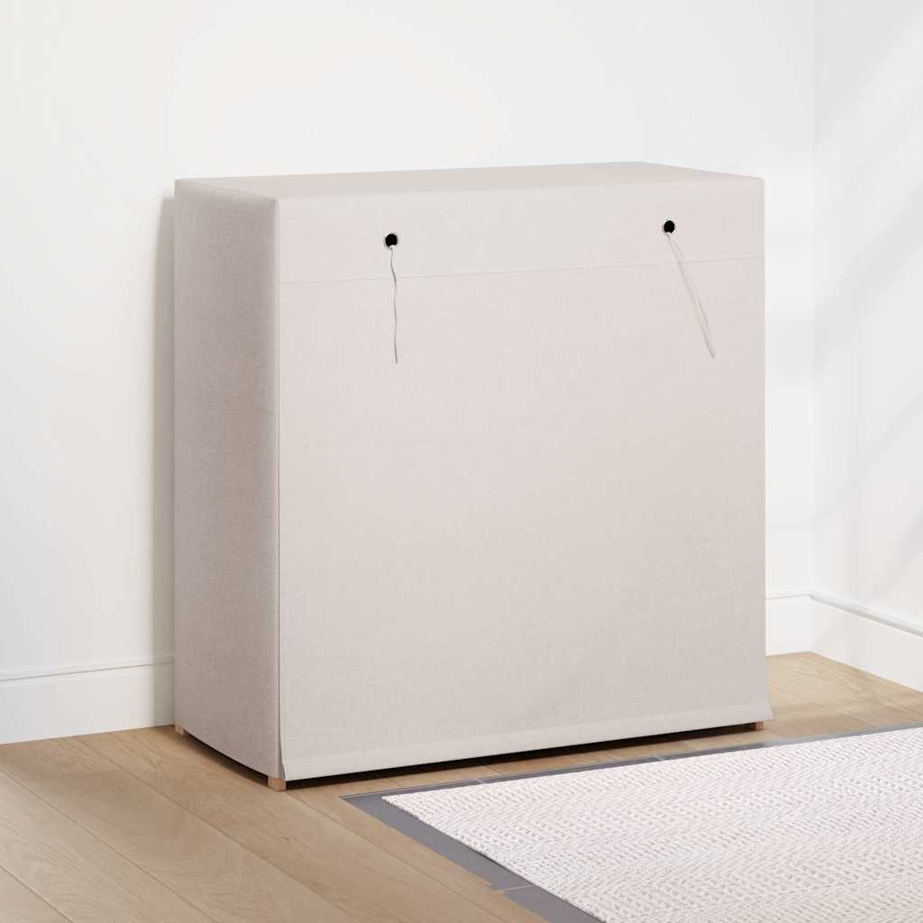 248194 vidaXL Shoe Cabinet with Cover White 79x40x80 cm Fabric